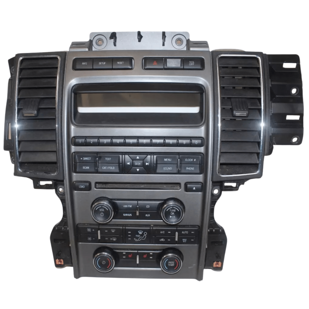 2010-2012 Ford Taurus Radio Face Climate Control Panel AG1T-18A802-CB